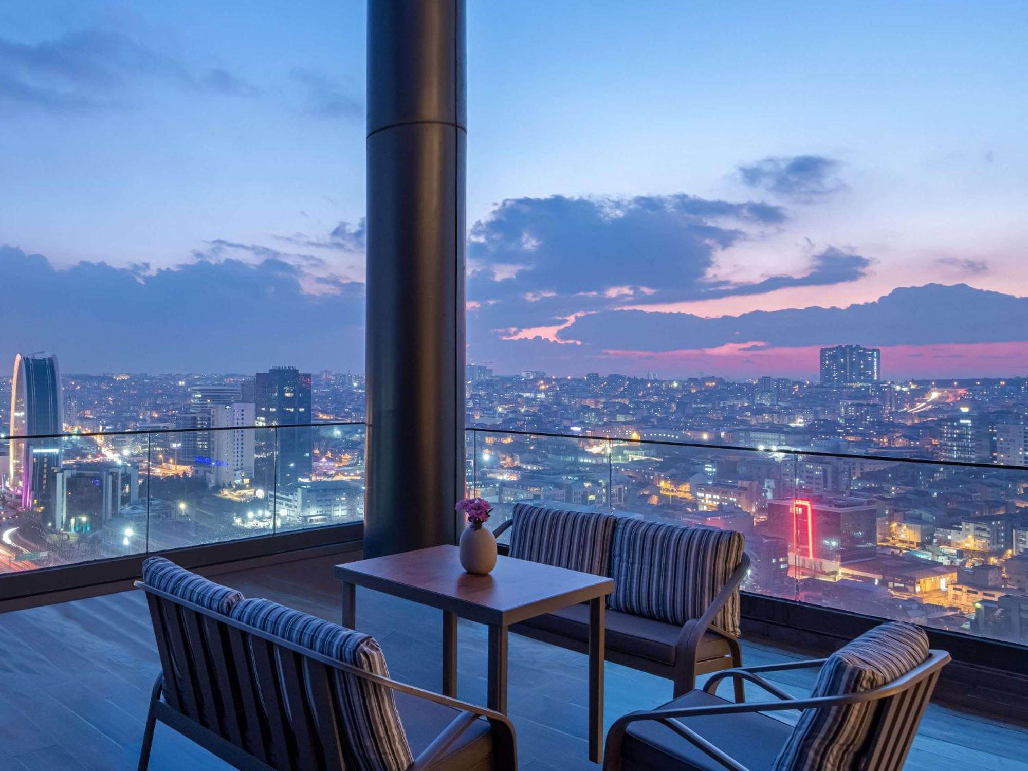 Movenpick Living Istanbul West Hotel Exterior photo View from the rooftop bar