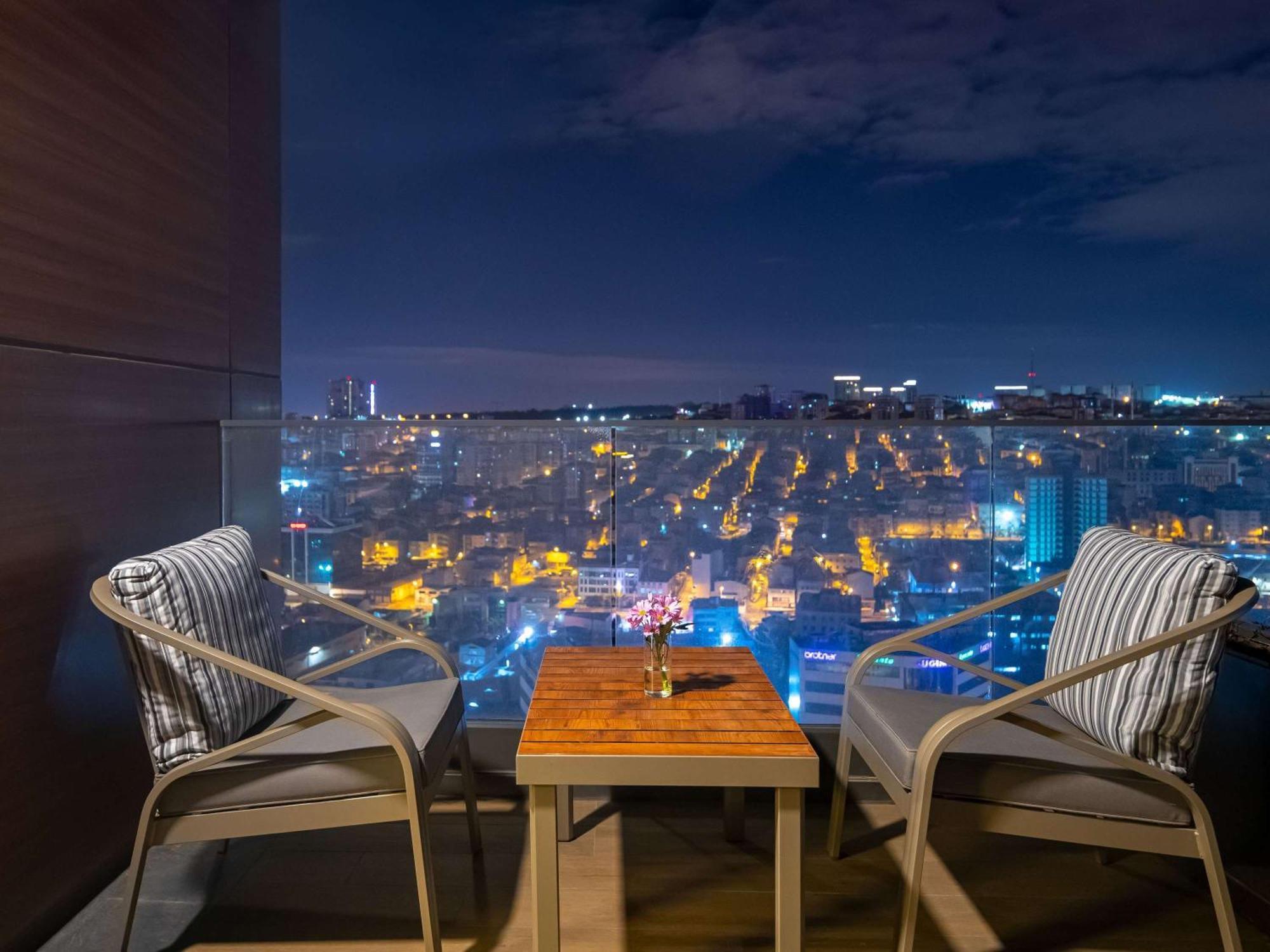 Movenpick Living Istanbul West Hotel Exterior photo View from the balcony of a suite at the hotel